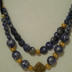 Handmade Blue Lapis Necklace OOAK